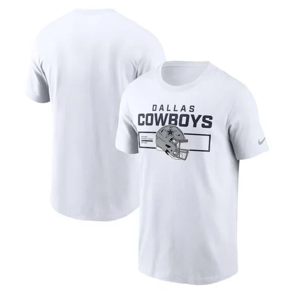 Men's Nike White Dallas Cowboys Primetime Helmet Essential T-Shirt - Picture 2 of 2